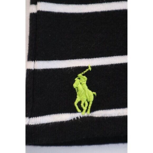 Ralph Lauren Women's Black & White Striped Scoop Neck T-Shirt Size S/P Cotton - Picture 6 of 10